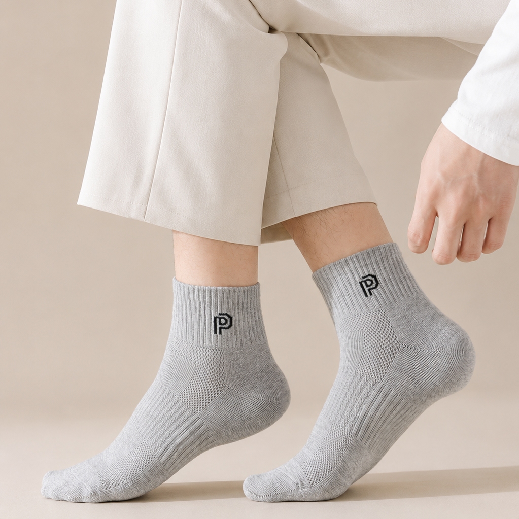 Tất vớ nam Perseper cổ vừa công nghệ dệt thoáng khí thấm hút mồ hôi tốt - Ekiu Shop