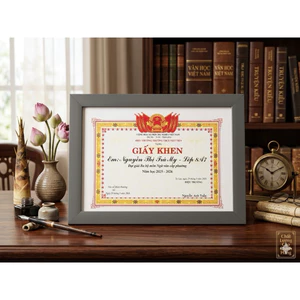 Khung Ảnh Đựng Giấy Khen Siêu Đẹp Kích Thước 25x35cm 4 Mẫu