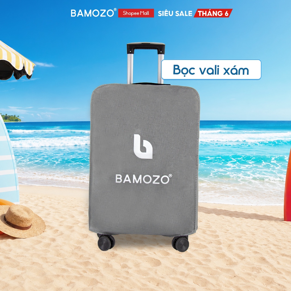 [Mã MABRBMZ5 giảm 10% tối đa 30K đơn 150k] Túi Trùm Chống Xước Cho Vali Khoá Kéo Cao Cấp Bamozo_VOX