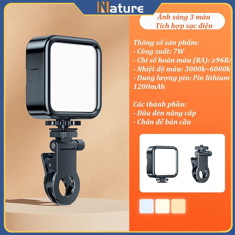 [🚛Free shipping]Đèn Led Selfie Hỗ Trợ Ánh Sáng Chụp Ảnh Quay Video Kẹp Lên Điện Thoại Ipad Máy Ảnh