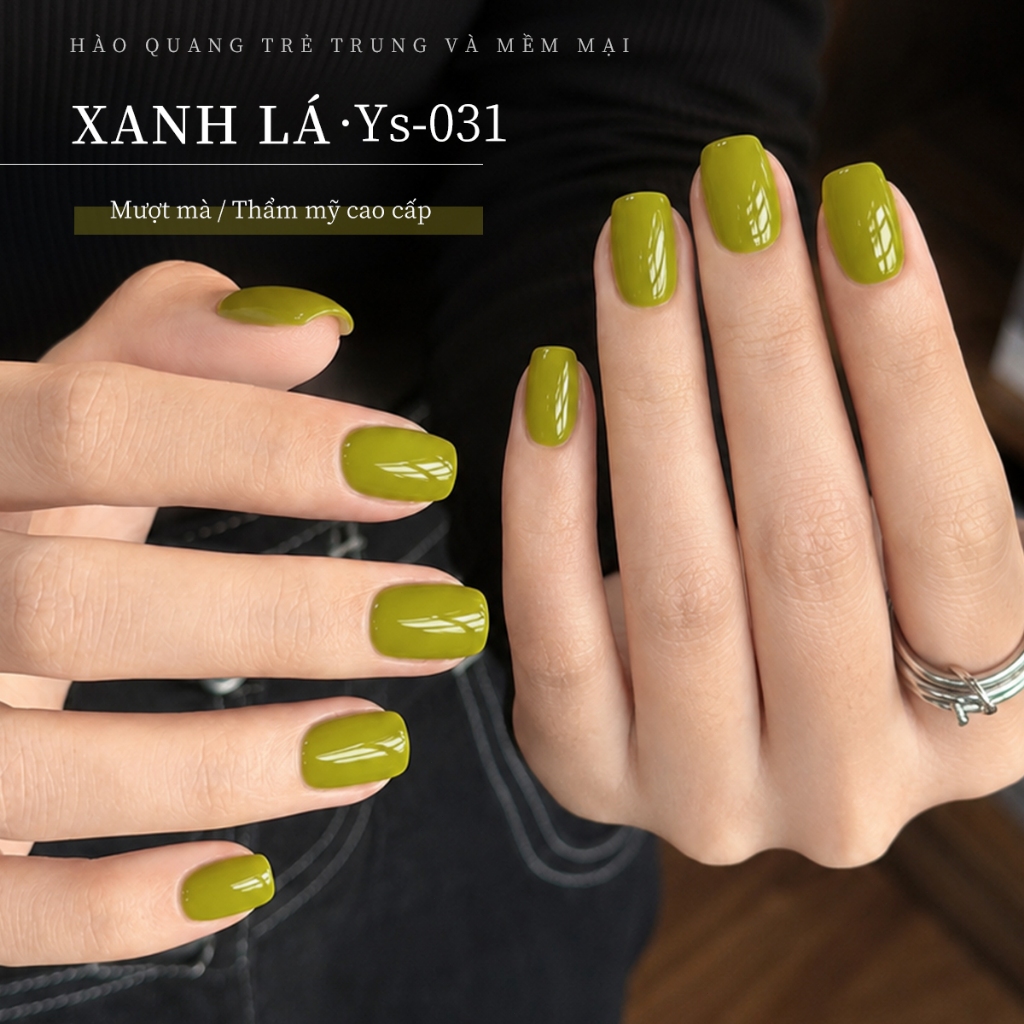 XEIJAYI 10ml - Sơn móng tay dạng gel màu xanh lá cây thời trang, màu sắc bền lâu, hoàn hảo cho mùa xuân.
