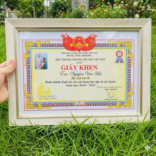 Khung Ảnh Đựng Giấy Khen Siêu Đẹp Kích Thước 25x35cm 4 Mẫu