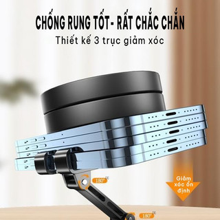 Giá đỡ điện thoại để bàn cho smartphone, gấp gọn xem phim, live đa năng