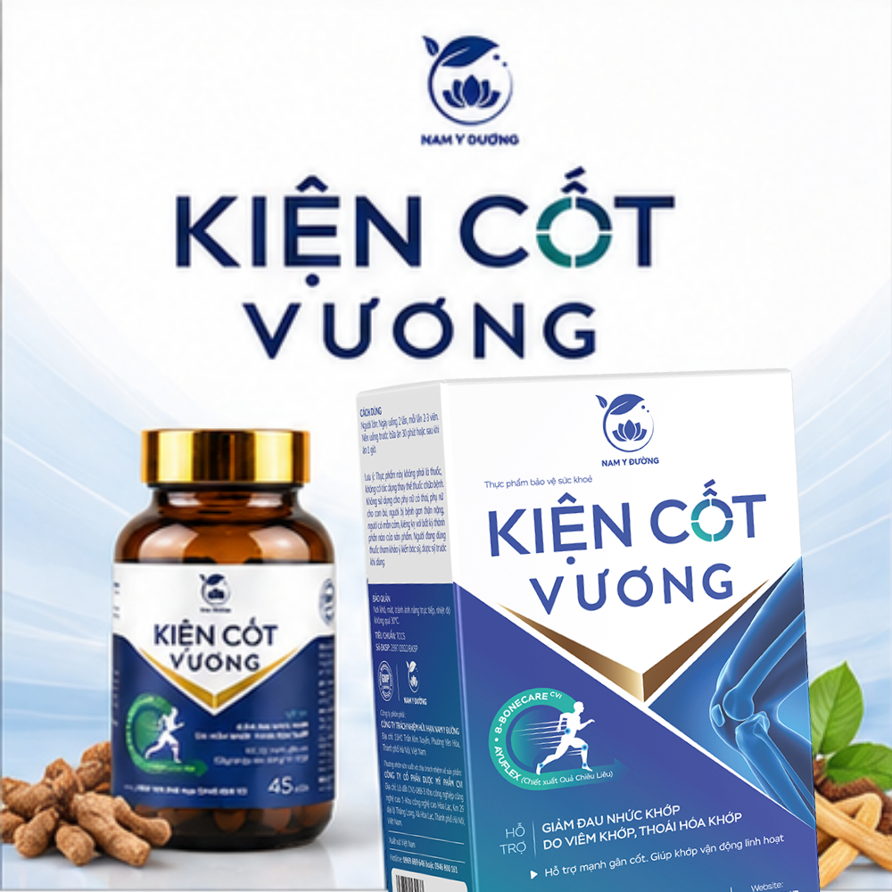 [Combo 2 Tặng 1] Kiện Cốt Vương - Viên Uống Hỗ Trợ Cải Thiện Xương Khớp - Lọ 45 Viên