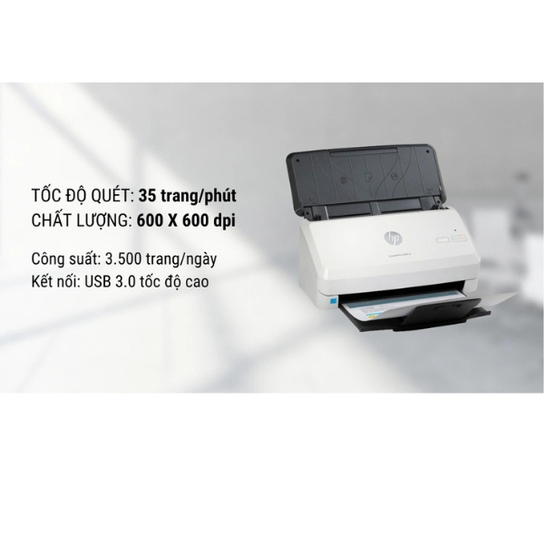 Máy Scan HP ScanJet Pro 2000 S2 (6FW06A) - Tự động đảo mặt - Tốc độ quét 35 ppm