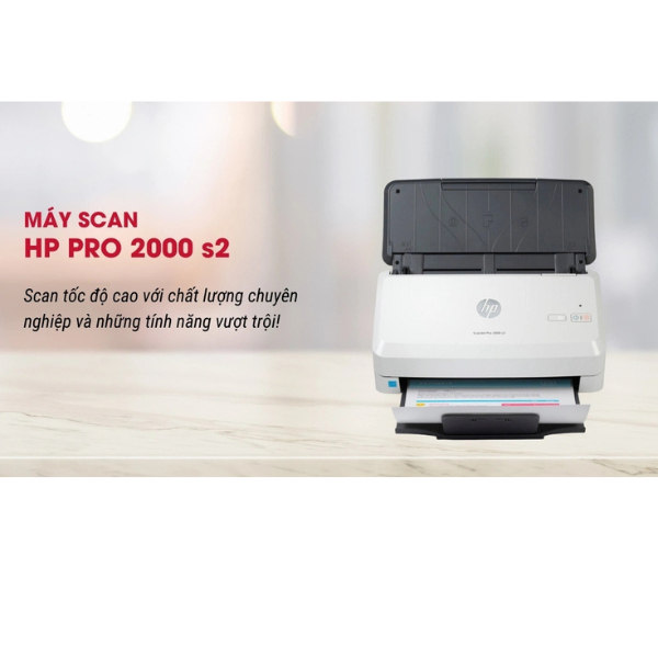 Máy Scan HP ScanJet Pro 2000 S2 (6FW06A) - Tự động đảo mặt - Tốc độ quét 35 ppm