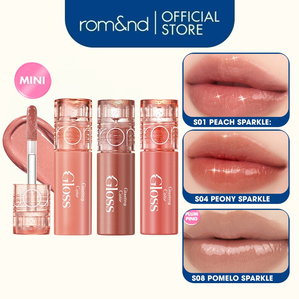 [Rom&nd][Mini Pink] Son Tint Bóng Romand Glasting Color Gloss Mini