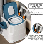 Bồn Cầu Di Động Emi, Bô Vệ Sinh Cho Người Già Người Bệnh Sau Phẫu Thuật, Nắp Kín Tay Vịn Chắc Chắn, Bồn cầu trẻ em — ảnh 4