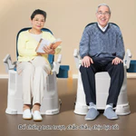 Bồn Cầu Di Động Emi, Bô Vệ Sinh Cho Người Già Người Bệnh Sau Phẫu Thuật, Nắp Kín Tay Vịn Chắc Chắn, Bồn cầu trẻ em — ảnh 2