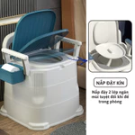 Bồn Cầu Di Động Emi, Bô Vệ Sinh Cho Người Già Người Bệnh Sau Phẫu Thuật, Nắp Kín Tay Vịn Chắc Chắn, Bồn cầu trẻ em — ảnh 8