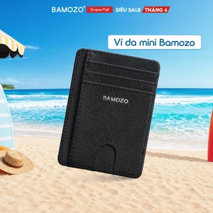 Ví Da Mini Bamozo Đựng Thẻ ATM Chất Liệu PU nhiều ngăn nhỏ gọn_VI001K00DE