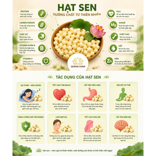 HẠT SEN HUẾ KHÔ SẠCH TIM LOẠI 1 - 500gr
