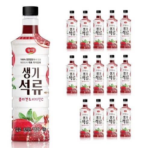 T821_ Dấm Lựu  Lên Men Hàn Quốc Saenggi Chai 970ML