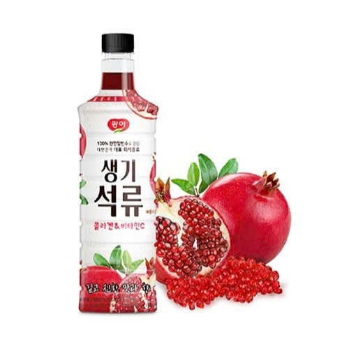 T821_ Dấm Lựu  Lên Men Hàn Quốc Saenggi Chai 970ML