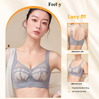 Áo Ngực 𝐅𝐞𝐞𝐥𝐬𝐲 Định Hình Bản To Bra Hỗ Trợ Gọn Mỡ Lưng Nâng Ngực Chống Xệ Lacy 01
