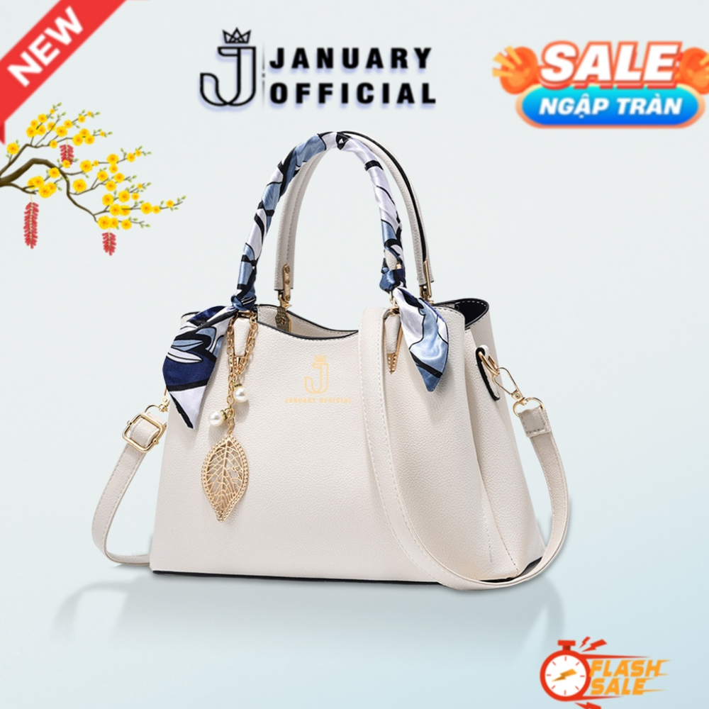 [ChínhHãng voucher_20%] Túi Xách Nữ January Official Sang Trọng, Túi Trung Niên Tặng Mẹ Tặng Cô GC07