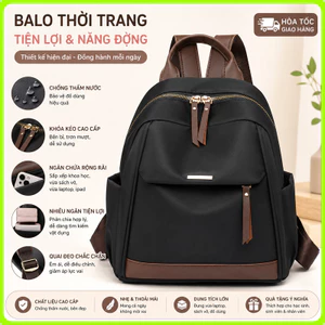 Balo Nữ Mini Size Nhỏ Thời Trang Nhiều Ngăn Chất Vải Oxford Siêu Dày Dặn Được Ưu Chuộng Balô công sở nữ Chống Thấm.b2366