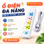 Ổ Cắm Điện Đa Năng 4 Ổ Cắm 2 Cổng USB - Công Suất 2500W, Chống Quá Tải, Có Công Tắc An Toàn