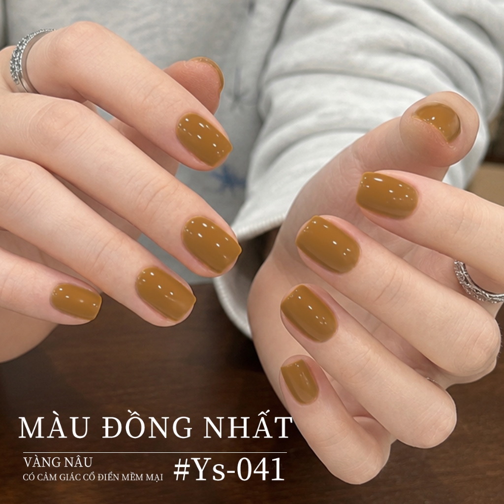 XEIJAYI 10ml - Warm-toned earthy yellow gel nail polish, bền màu và thích hợp sử dụng tại nhà.