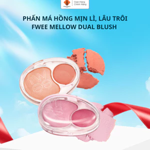 Phấn Má Hồng FWEE Mellow Dual Blush Mịn Lì, Lâu Trôi, Trang Điểm Tự Nhiên 12 Màu 7.2g