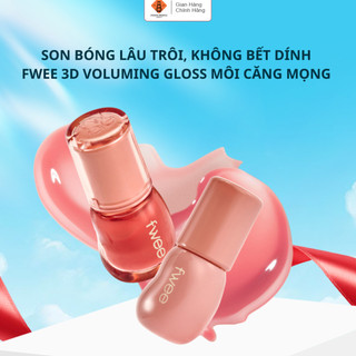 Son Bóng FWEE 3D Voluming Gloss Môi Căng Mọng 3D Tự Nhiên, Lâu Trôi, Không Bết Dính 17 Màu 5.3g