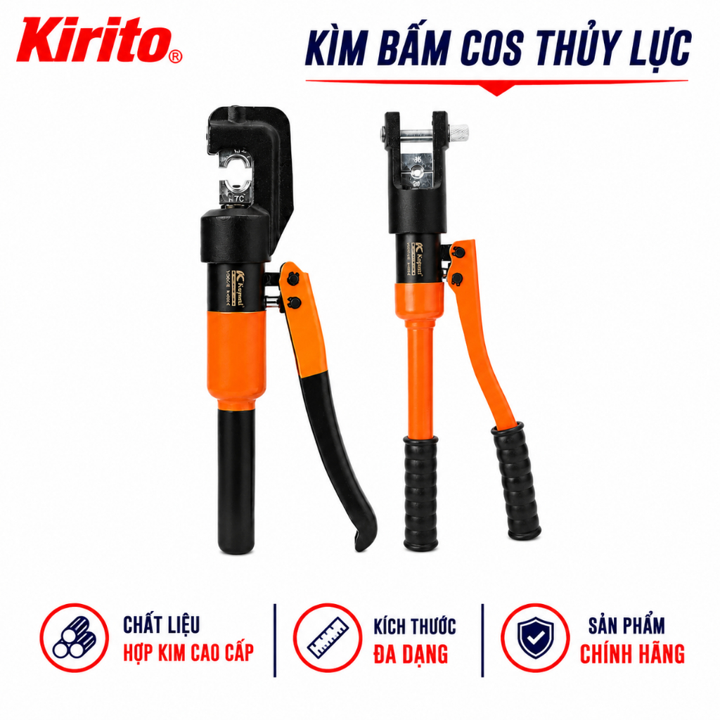 Kìm Bấm Cos Thủy Lực KAPUSI JAPAN YQK-70/120/240/300 - Kìm Ép Cos Lục Giác Cao Cấp