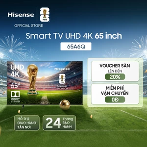 Smart Tivi Hisense 65A6Q - Hàng Chính Hãng - Bảo Hành 2 Năm - Miễn Phí Giao Hàng Tận Nơi