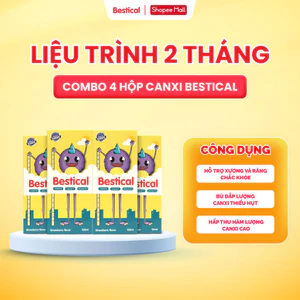 Combo 4 Canxi Bestical - Hỗ trợ phát triển chiều cao cho trẻ [Liệu trình 2 tháng cho bé trên 2 tuổi]