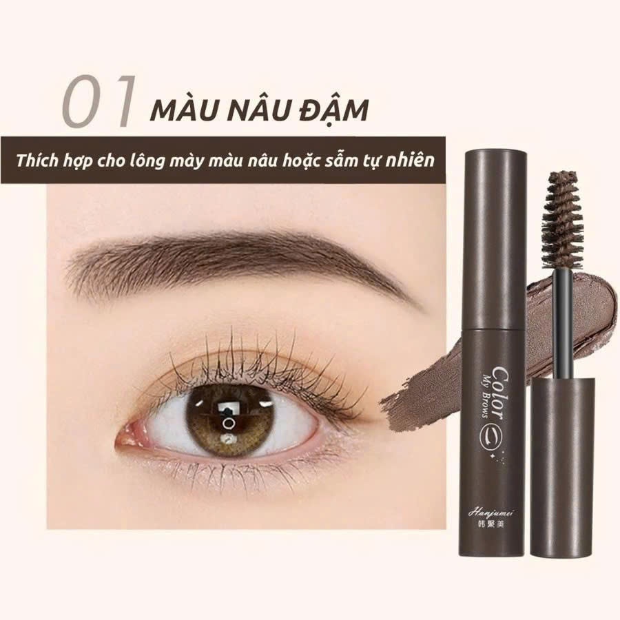 Mascara chải lông mày, Gel lông mày màu tự nhiên chống nước và chống mưa, bút kẻ lông mày bền màu