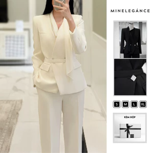 MINELEGÁNCE | SET VEST QUẦN ỐNG ĐỨNG CÔNG SỞ, SANG TRỌNG - MIN978