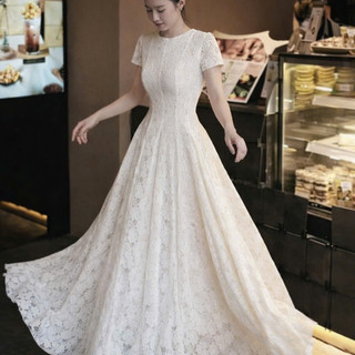 Đầm thiết kế ren nhũ xèo sang chảnh Váy thiết kế dự tiệc nhũ xoè trẻ MN5