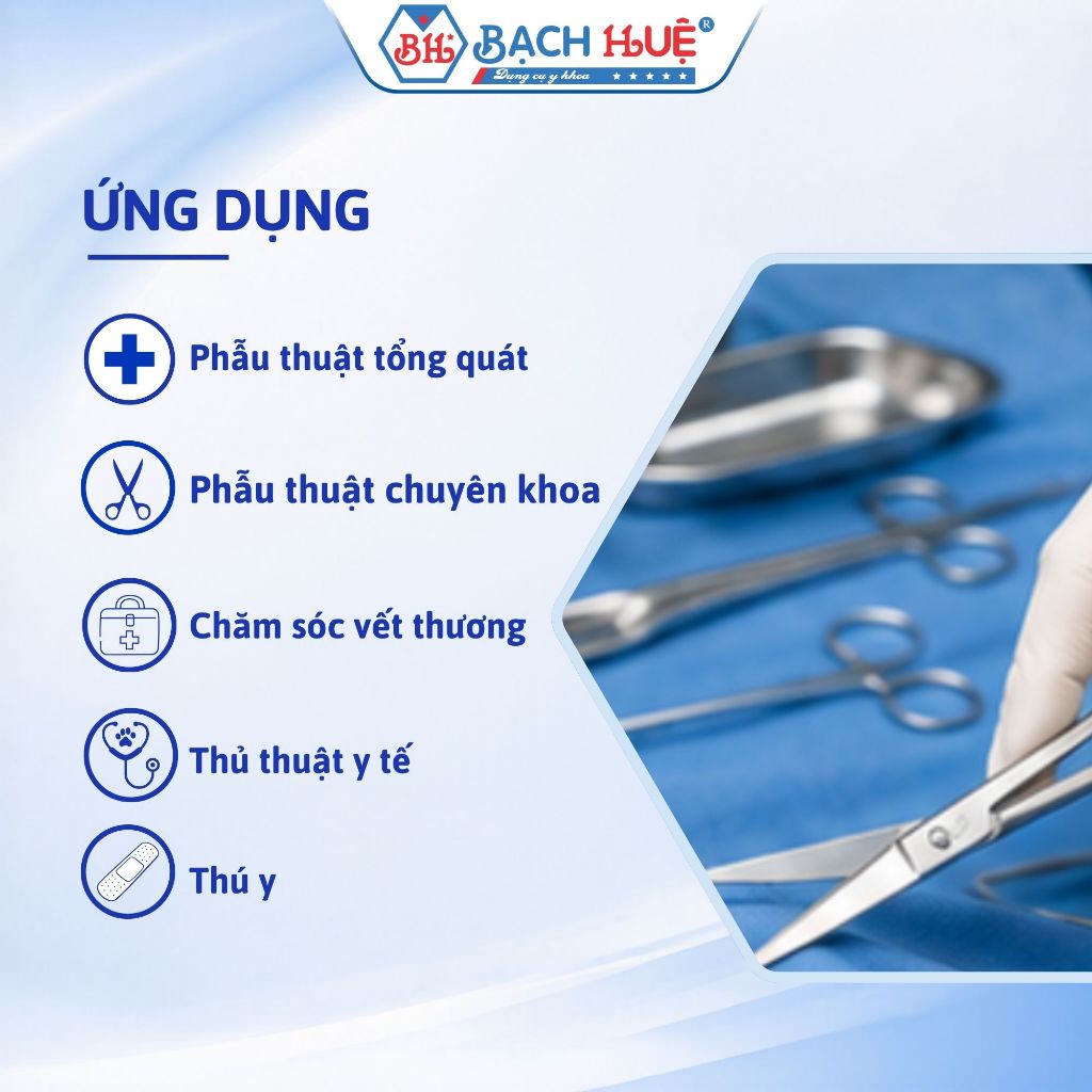 Kéo Mét Metzenbaum Thẳng / Cong Cao Cấp – Kéo Phẫu Phẫu Thuật Bóc Tách Mô Inox Chuẩn Y Tế Đủ Size