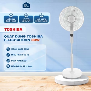 Quạt Đứng DC Inverter Toshiba F-LSD10(H)VN 9 Cánh 30W - Hàng Chính Hãng