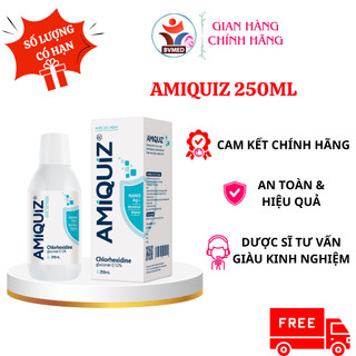 Amiquiz 250ml - Làm Sạch Răng, Miệng Và Lợi Chứa Nano Bạc