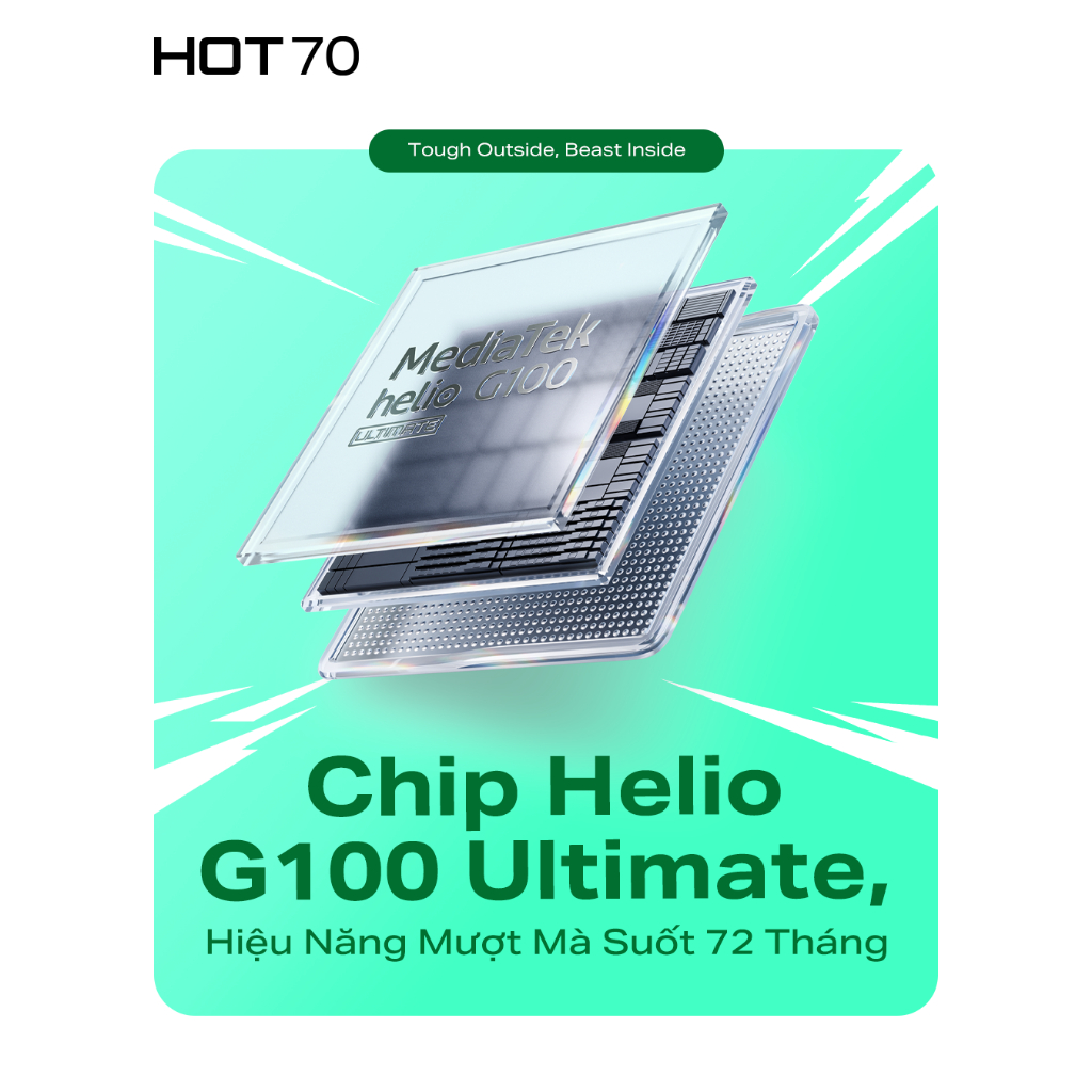 Infinix HOT 70 (4+4GB/128GB) điện thoại Chính Hãng - Màn Hình Lớn, Pin Bền, Hiệu Năng Mượt Bộ Nhớ Lớn, Bảo Hành 12 Tháng