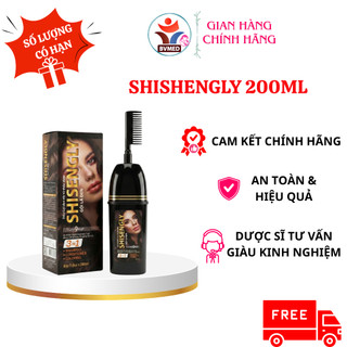 Dầu Gội Phủ Bạc Cao Cấp SHISENGLY Làm Đen Tóc & Giảm Rụng Tóc - Hàng Chính Hãng Loại 200ml