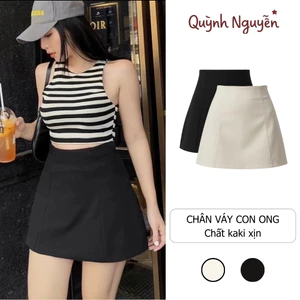 Chân Váy Chữ A Cạp Lưng Cao BIG SIZE Kiểu Chữ A Xòe Phồng Chất Kaki Cao Cấp Siêu Tôn Dáng 275