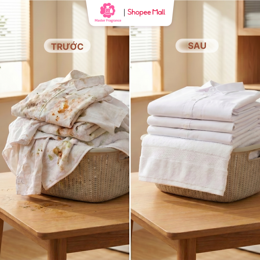 Bột giặt Liby 800g hương nước hoa Pháp thơm lâu 72h, Bột giặt tay và máy giặt cửa trên chống bám cặn