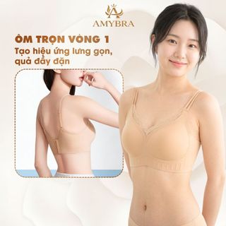[ BST HÈ ] Áo Ngực Nữ AMYBRA Đúc Su Không Gọng Êm Ái, Áo Lót Nữ Phối Ren Mềm Gợi Cảm A2606