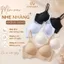 Áo Ngực Nữ Cao Cấp Đúc Su Không Gọng Êm Ái, Áo Lót Nữ Phối Ren Mềm Quyến Rũ A2606