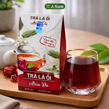 Trà Lá Ổi Túi Lọc - Trà lá ổi giảm cân kết hợp atiso đỏ đậm vị dễ uống hộp 30 túi