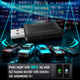 Android Auto 2 trong 1 Bộ chuyển đổi CarPlay không dây Kết nối tự động không dây Cắm và chạy WiFi Có dây Không dây USB