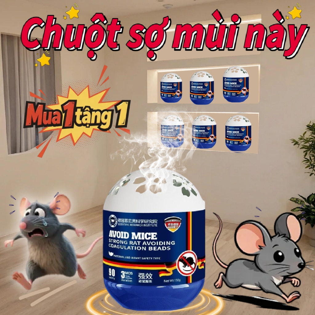 🐭100 Năm Không Có Chuột｜🐀Mua 1 Tặng 1 Gel Đuổi Chuột 120g｜Giải Pháp Đuổi Chuột Cho Nhà Và Ô Tô