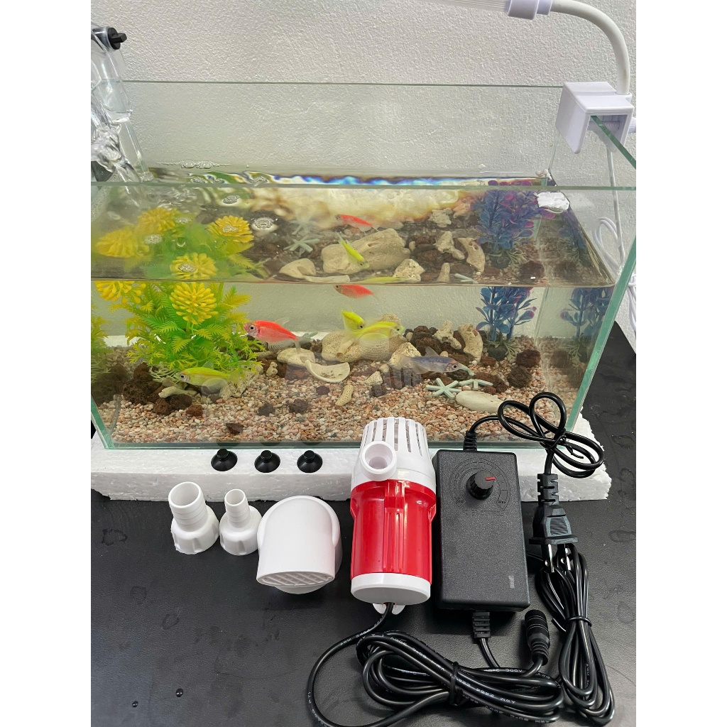 ( bơm và nguồn) Máy bơm chìm DC mini 12v ĐỨC TOZANO SHOP không giật, bơm hồ cá, tiểu cảnh, quạt hơi nước kèm nguồn 220v.