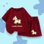 Bộ Cộc Tay Dành Cho Bé Yêu, Hình ngưa vàng LUCKY HORSE, Chất Vải Thun Cotton CHO CÁC BÉ TRAI BÉ GÁI 10-53 KG