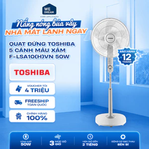 Quạt Đứng Toshiba F-LSA10(H)VN 5 Cánh 50W - Hàng Chính Hãng