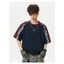 Áo Thun Cộc Tay Phối Kẻ Cổ Tròn GODMOTHER T-shirt Sporty Tay Raglan Phong Cách Thể Thao Basic Unisex Mùa Hè 2026