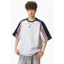 Áo Thun Cộc Tay Phối Kẻ Cổ Tròn GODMOTHER T-shirt Sporty Tay Raglan Phong Cách Thể Thao Basic Unisex Mùa Hè 2026