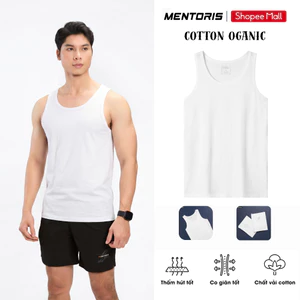 Áo Ba Lỗ Lót Trong Nam MENTORIS Vải COTTON Mềm Mại, Thoáng Khí, Form Vừa Người, Mặc Thoải Mái MC02