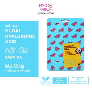 [DEAL MỞ BÁN] Combo 5 Miếng Mặt Nạ Patch Holic Aqua Plus Hỗ Trợ Làm Sáng Da Và Cải Thiện Vấn Đề Về Da 20ml/Miếng